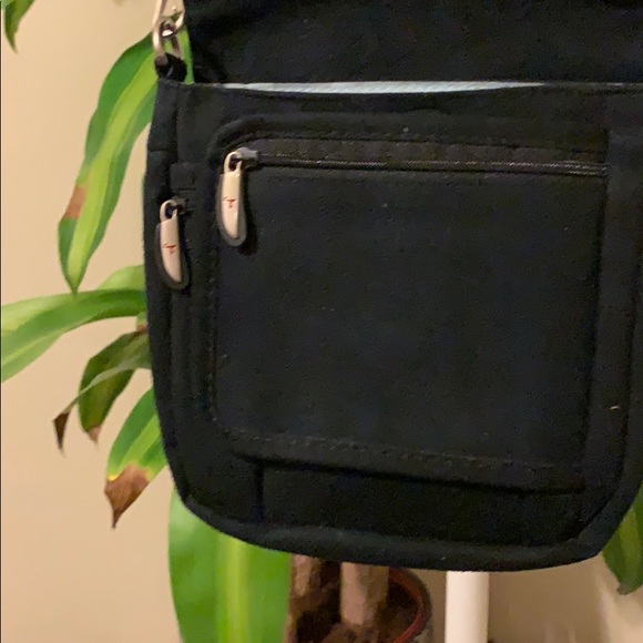 Suede crossbody travel bag - Picture 3 of 10
